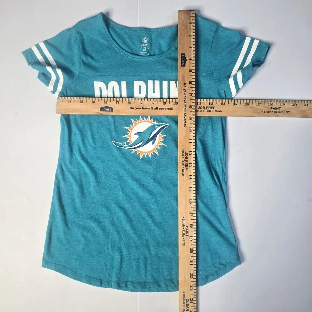 Miami Dolphins NFL Team Apparel Girls XL/14 T-shirt Football Sports Fan S/S Logo - Picture 4 of 7